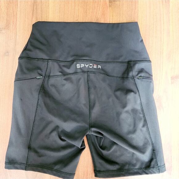 SPYDER MED BLACK BIKE SHORTS - Picture 4 of 5
